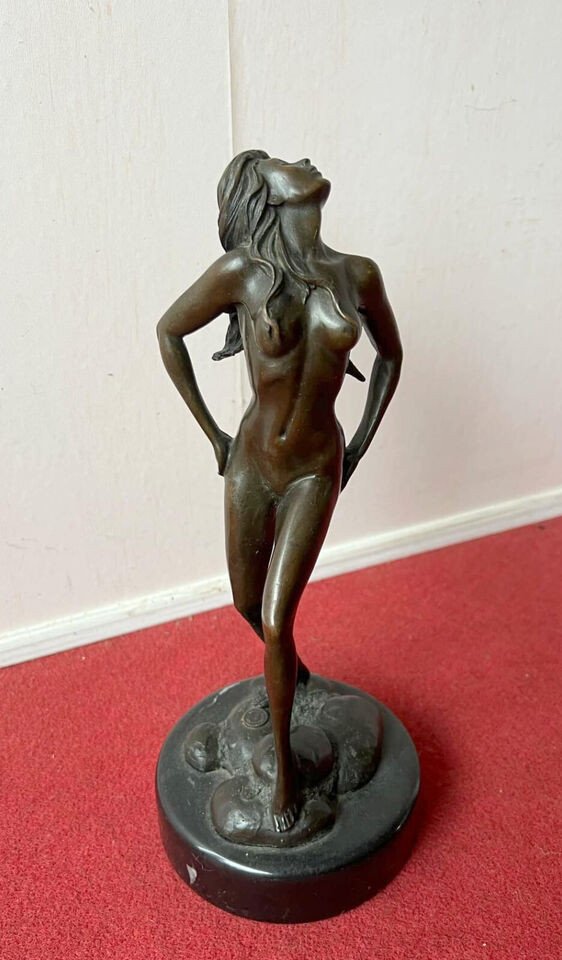 Sculpture Coquine En Bronze époque Seconde Moitié XXeme Siècle (r6)-photo-1