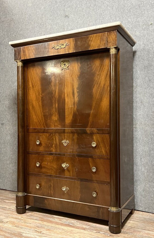 Empire Style Mahogany Secretary -photo-2