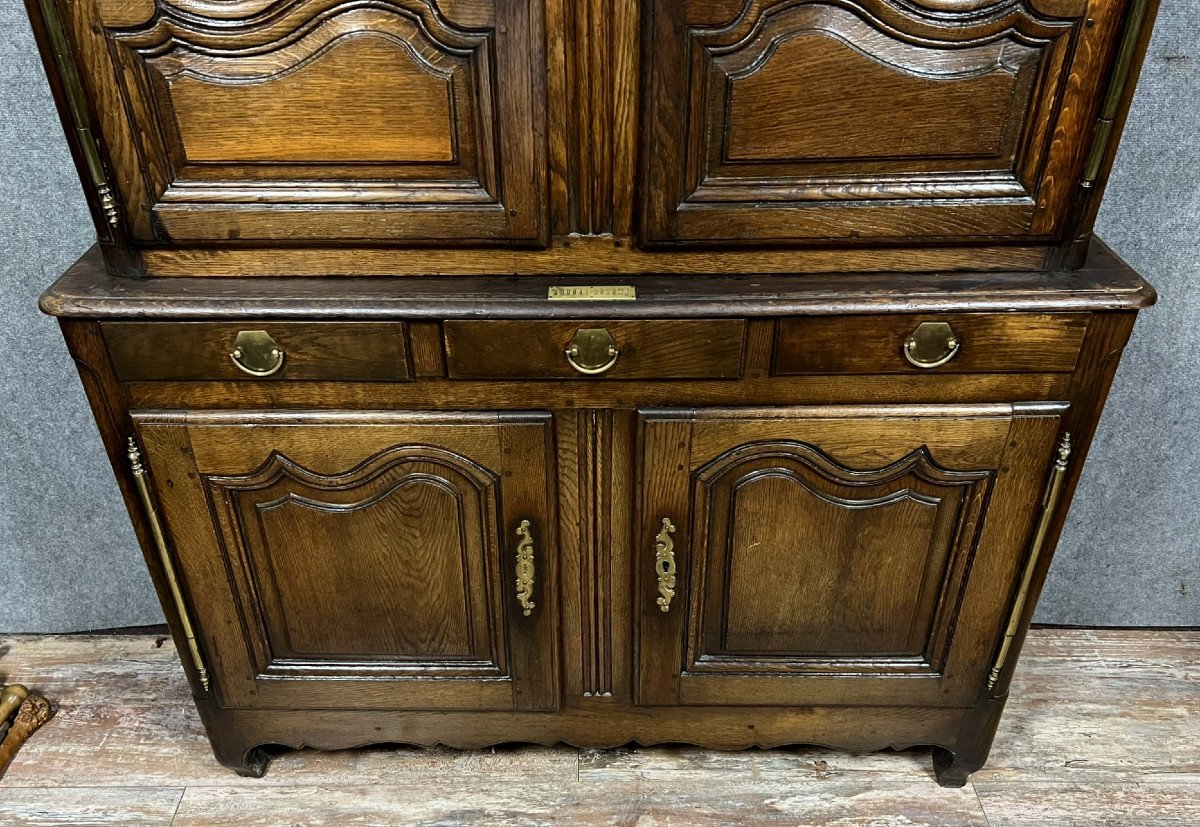 Louis XV Period Two-body Buffet In Solid Oak -photo-4