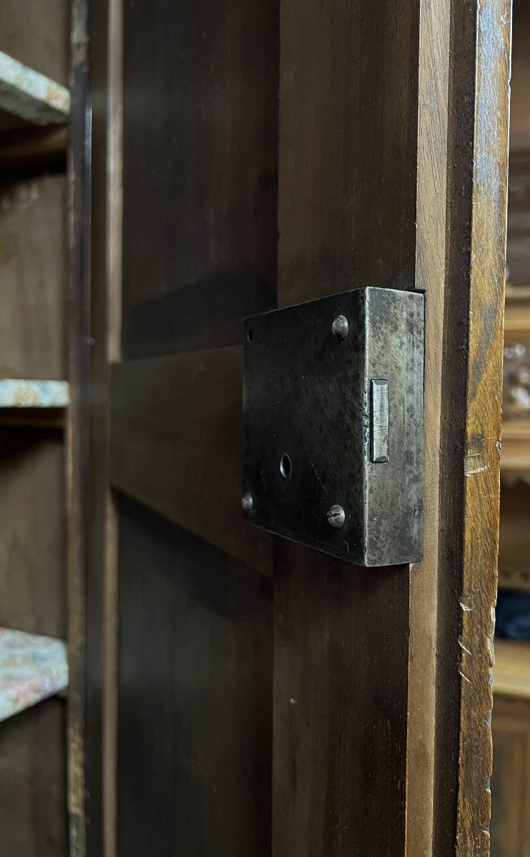 Empire / Restoration Period Chest Of Drawers In Walnut-photo-5