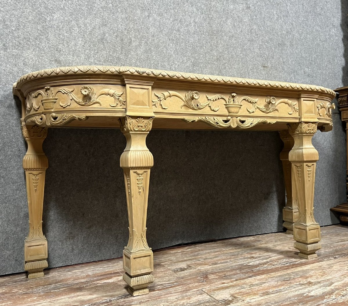 Très Grande Console Style Directoire/consulat En Bois Laqué / long 172 cm-photo-3