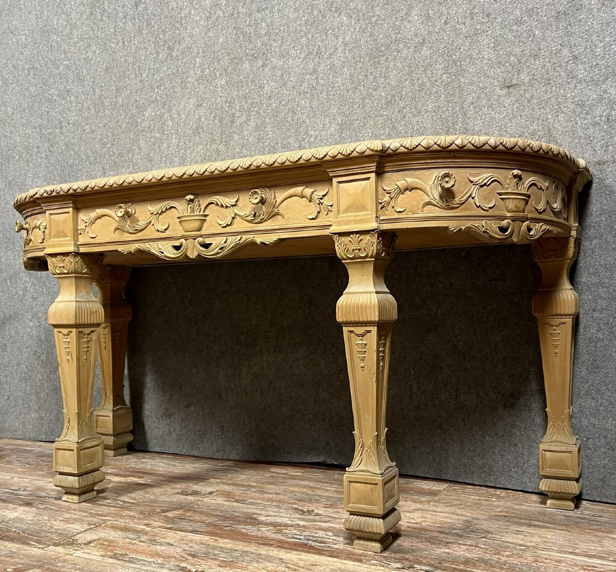 Très Grande Console Style Directoire/consulat En Bois Laqué / long 172 cm-photo-4