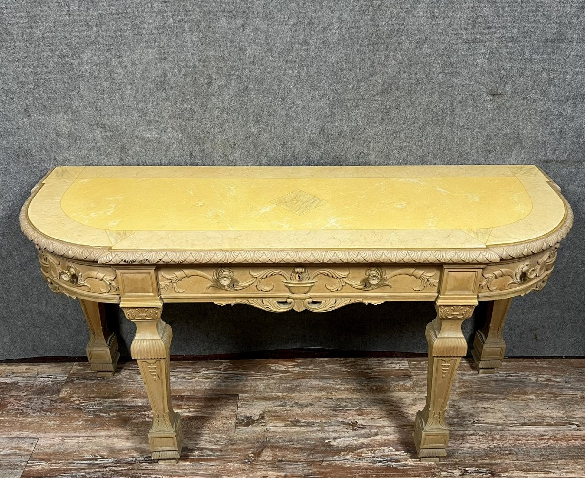 Très Grande Console Style Directoire/consulat En Bois Laqué / long 172 cm-photo-7