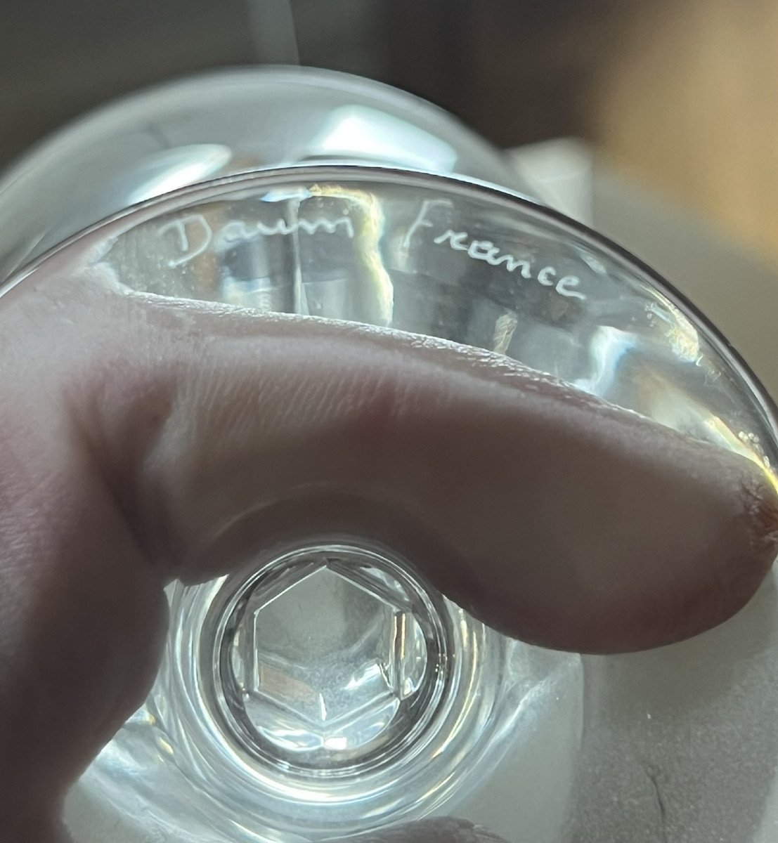 Daum France : Partie De Service De Verres A Pied En Cristal Taillé  -photo-6