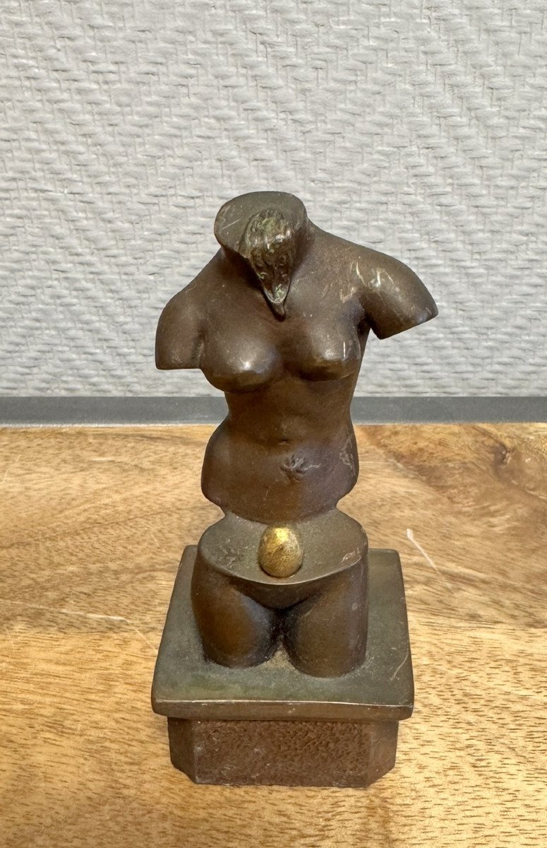 Salvador Dali: Bronze Statue "space Venus" Limited Edition Numbered Marked On The Back 