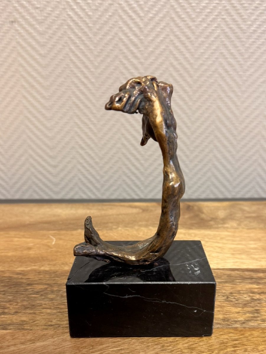 Salvador Dali: Bronze Subject On Marble Base "the Angel Of Victory" / Signed And Numbered -photo-4