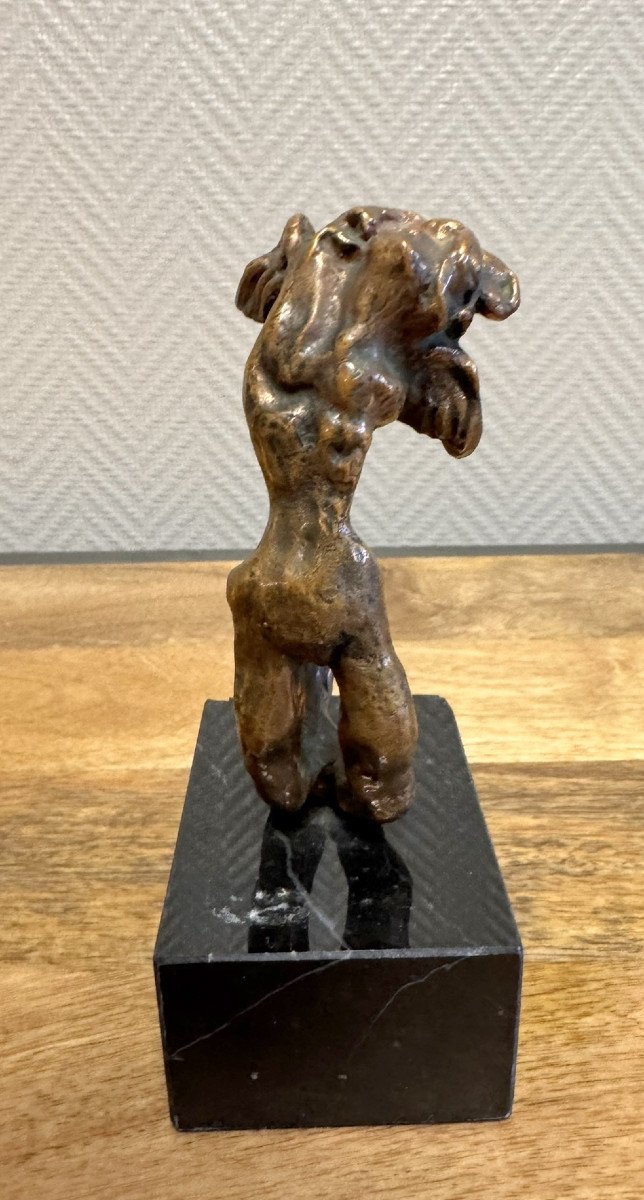 Salvador Dali: Bronze Subject On Marble Base "the Angel Of Victory" / Signed And Numbered 