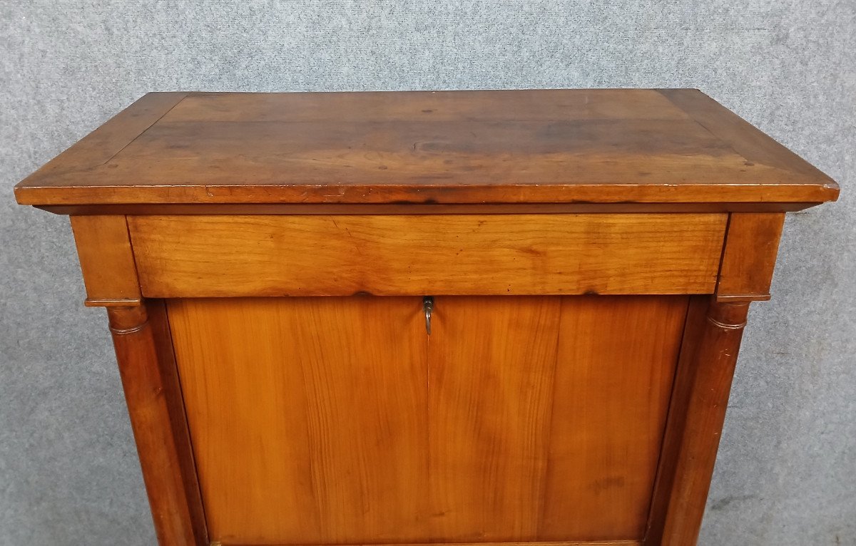 Empire Period Secretary In Cherry Wood-photo-1