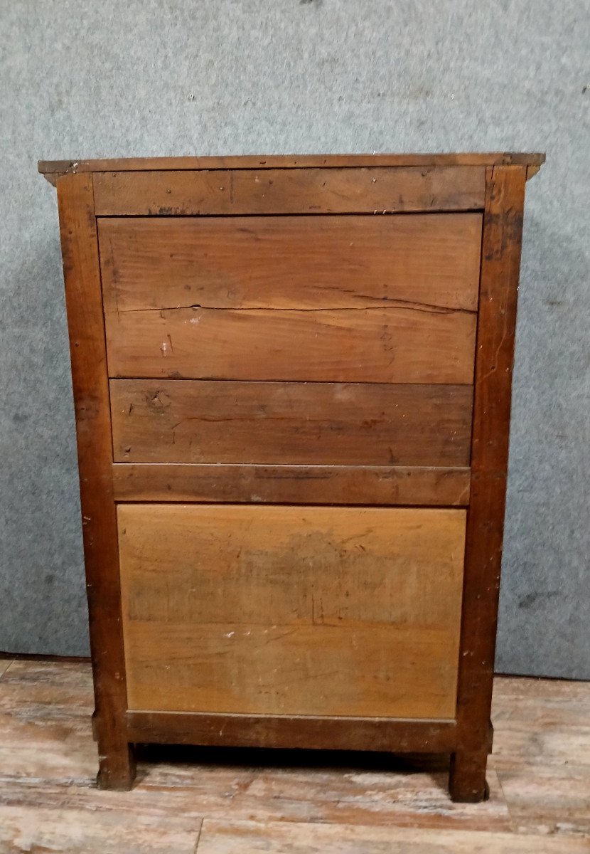 Empire Period Secretary In Cherry Wood-photo-8