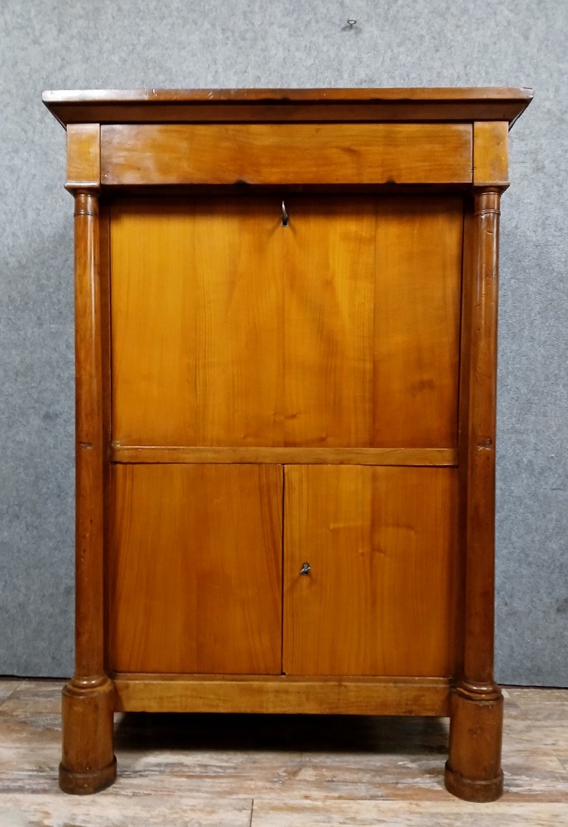 Empire Period Secretary In Cherry Wood