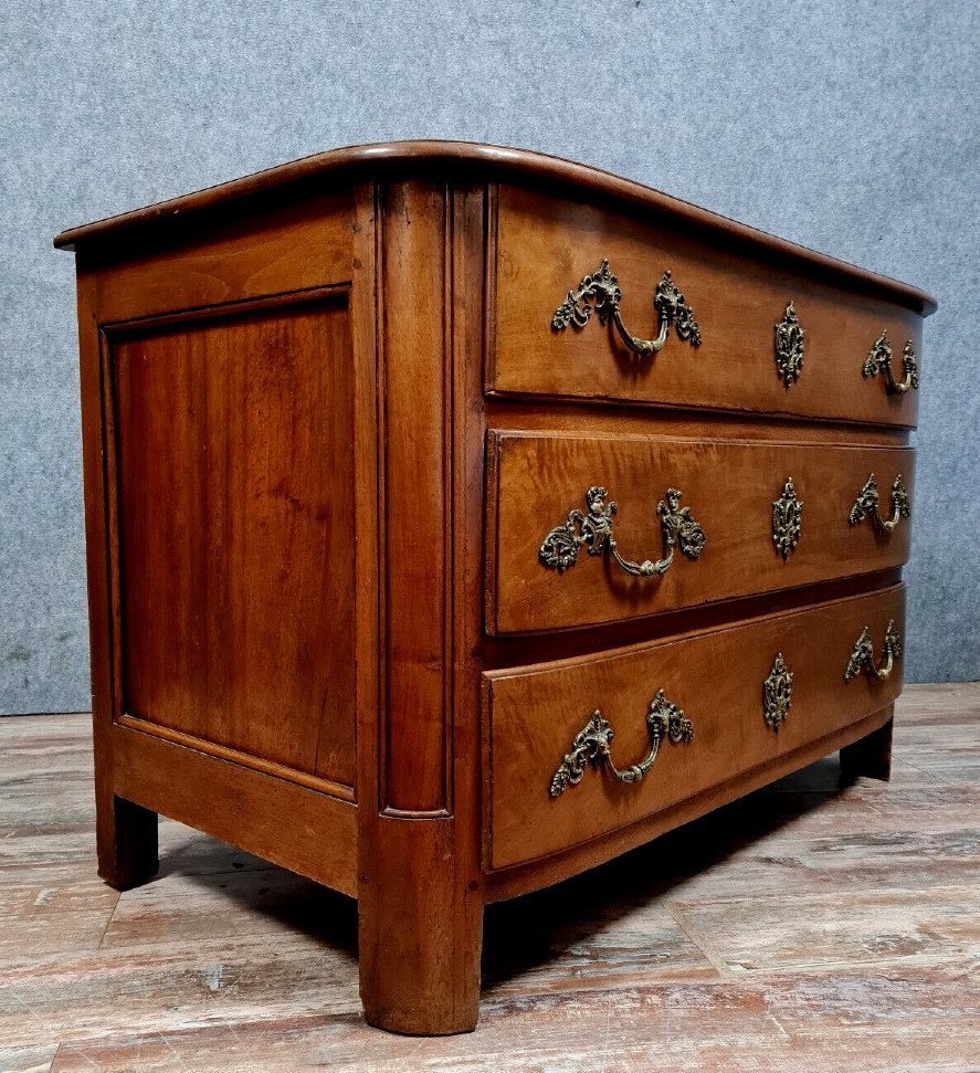 Commode Galbée époque Louis XIV En Noyer -photo-2