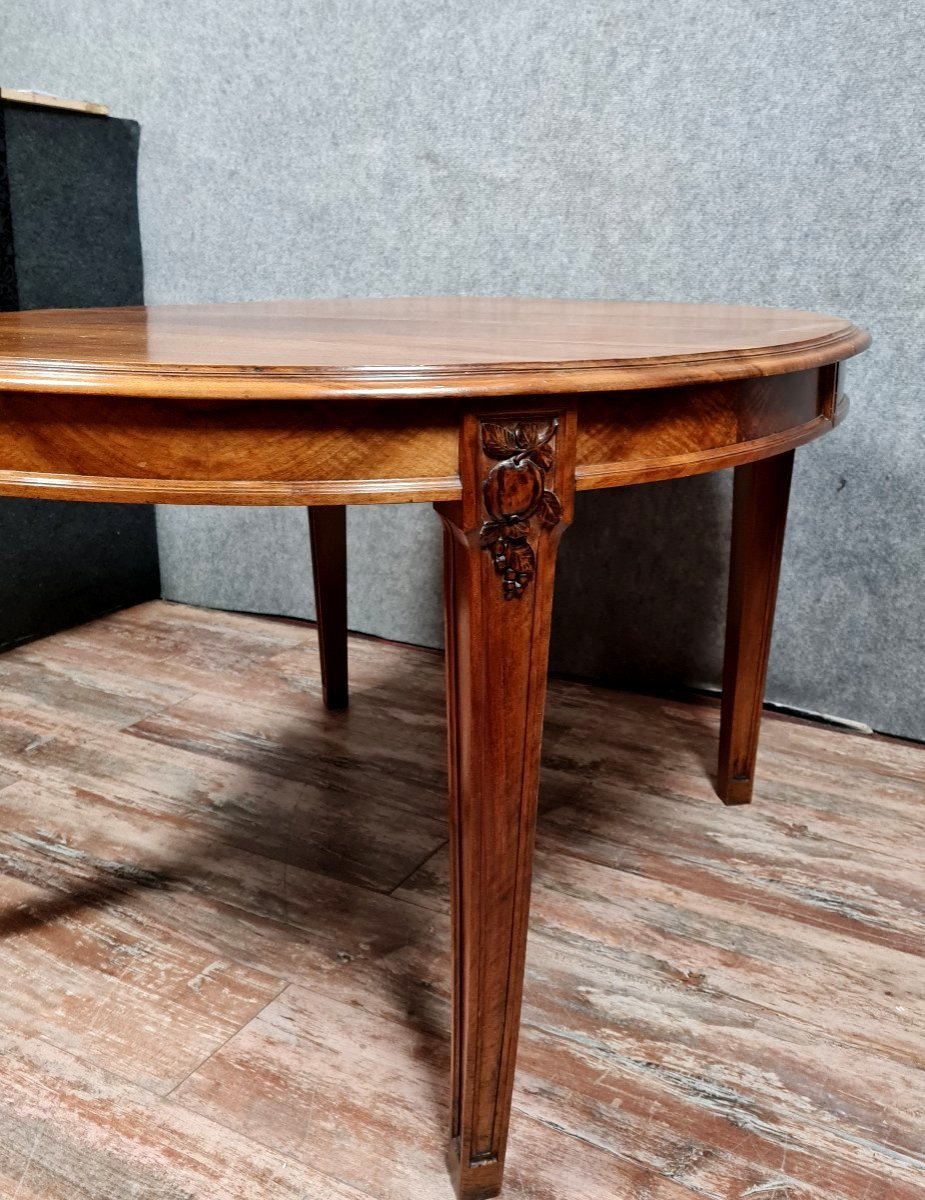 After Majorelle: Very Important Art Nouveau Extendable Table In Mahogany / 301 Cm-photo-3