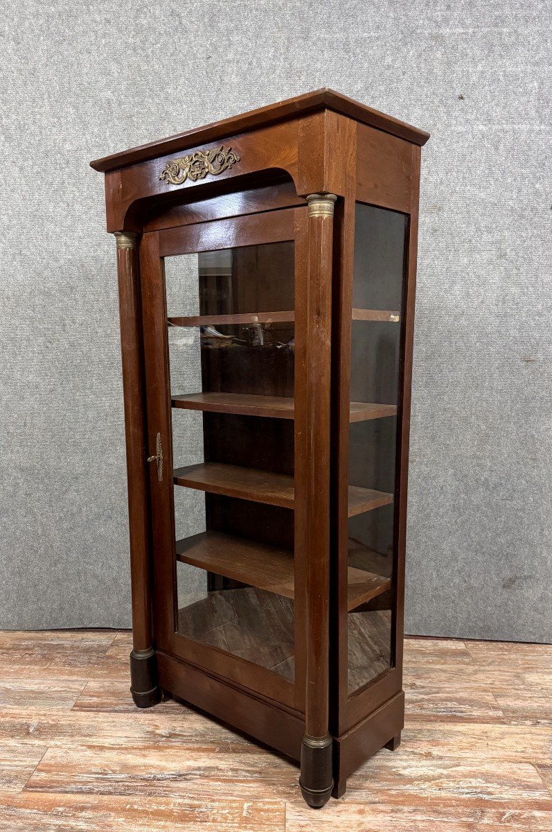 Empire Mahogany Display Cabinet 