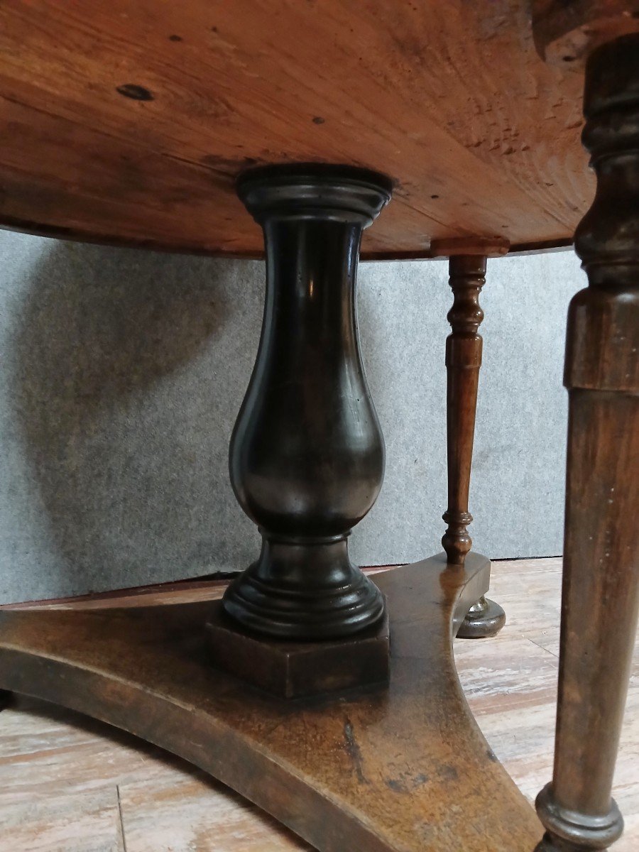 Italian Empire Period Mahogany Gueridon Table-photo-3