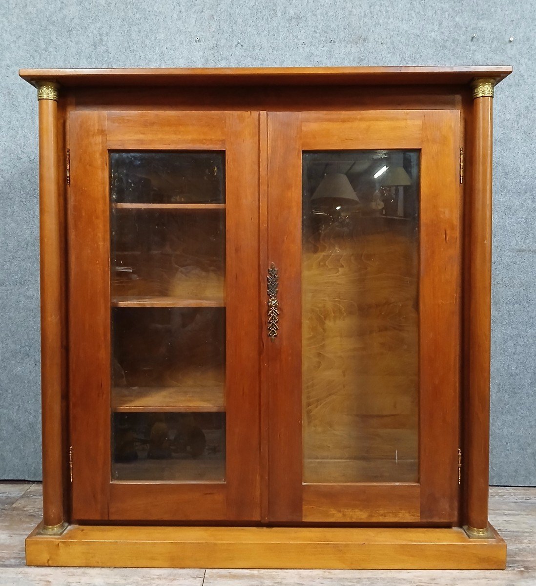 Empire Style Cherry Wood Gun Cabinet