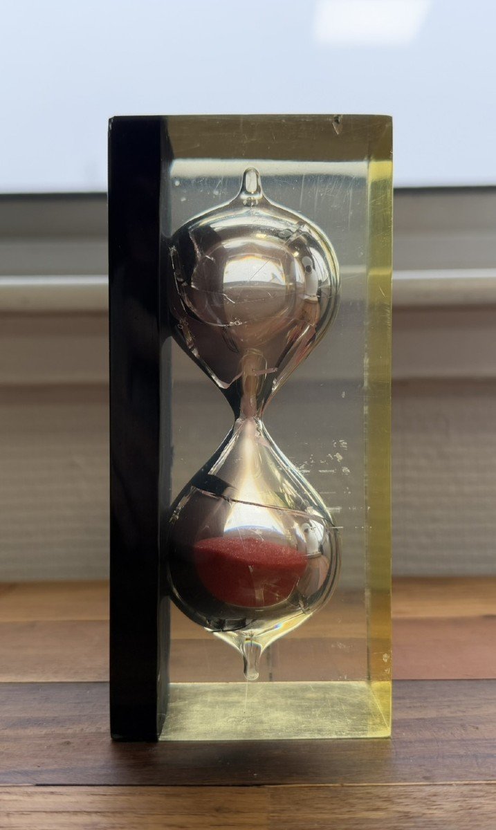 After Pierre Giraudon Around 1970: Inclusion Of An Hourglass  -photo-4