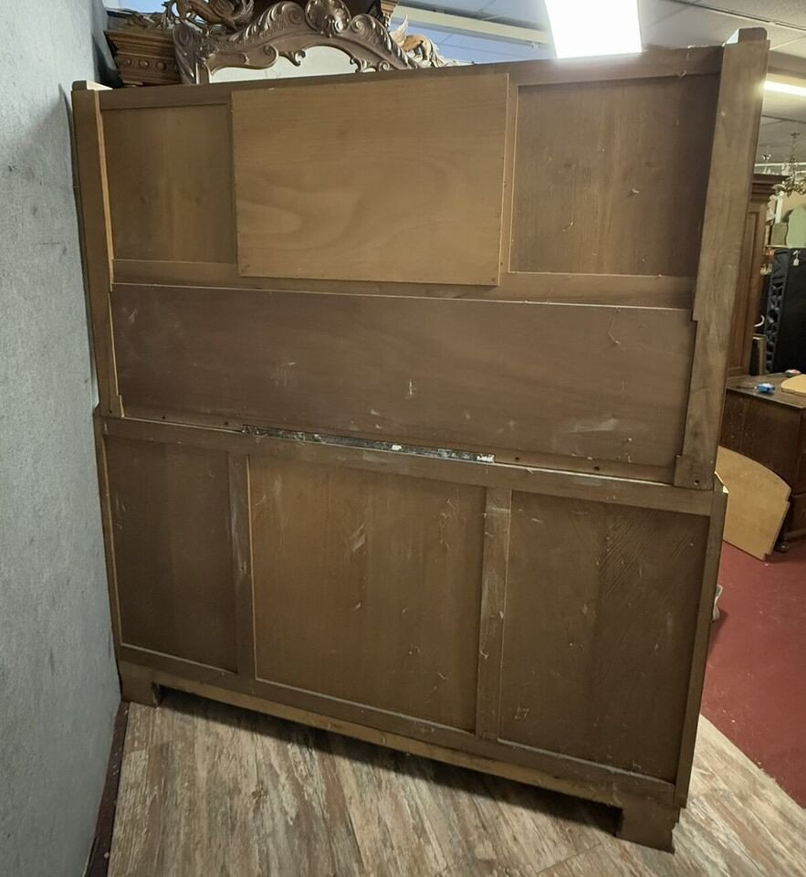 Two-body Art Deco Period Buffet In Walnut And Burl Circa 1940-photo-4