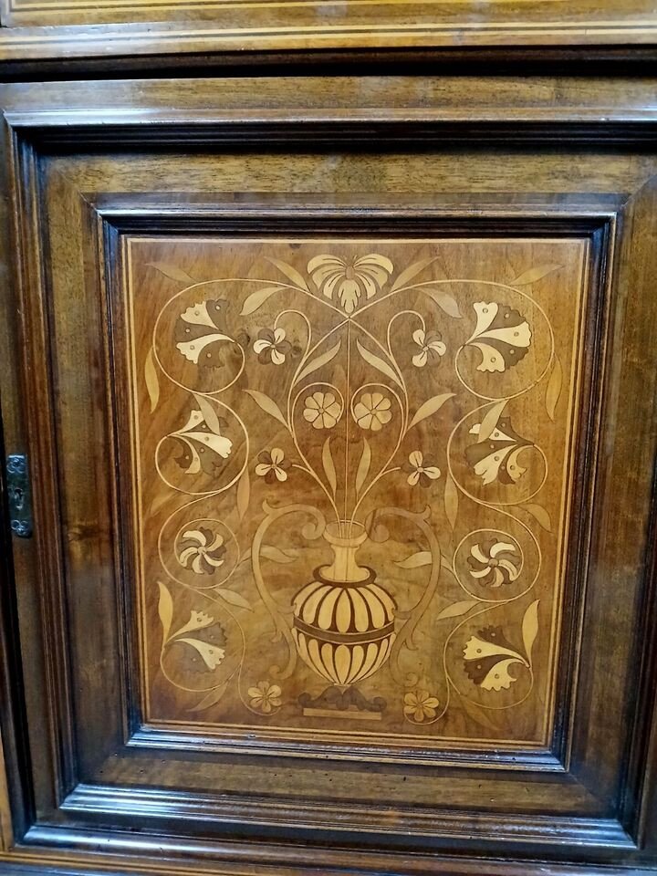 Mercier Et Chaleyssin In Lyon: Buffet In Enfilade In Stamped Marquetry-photo-4