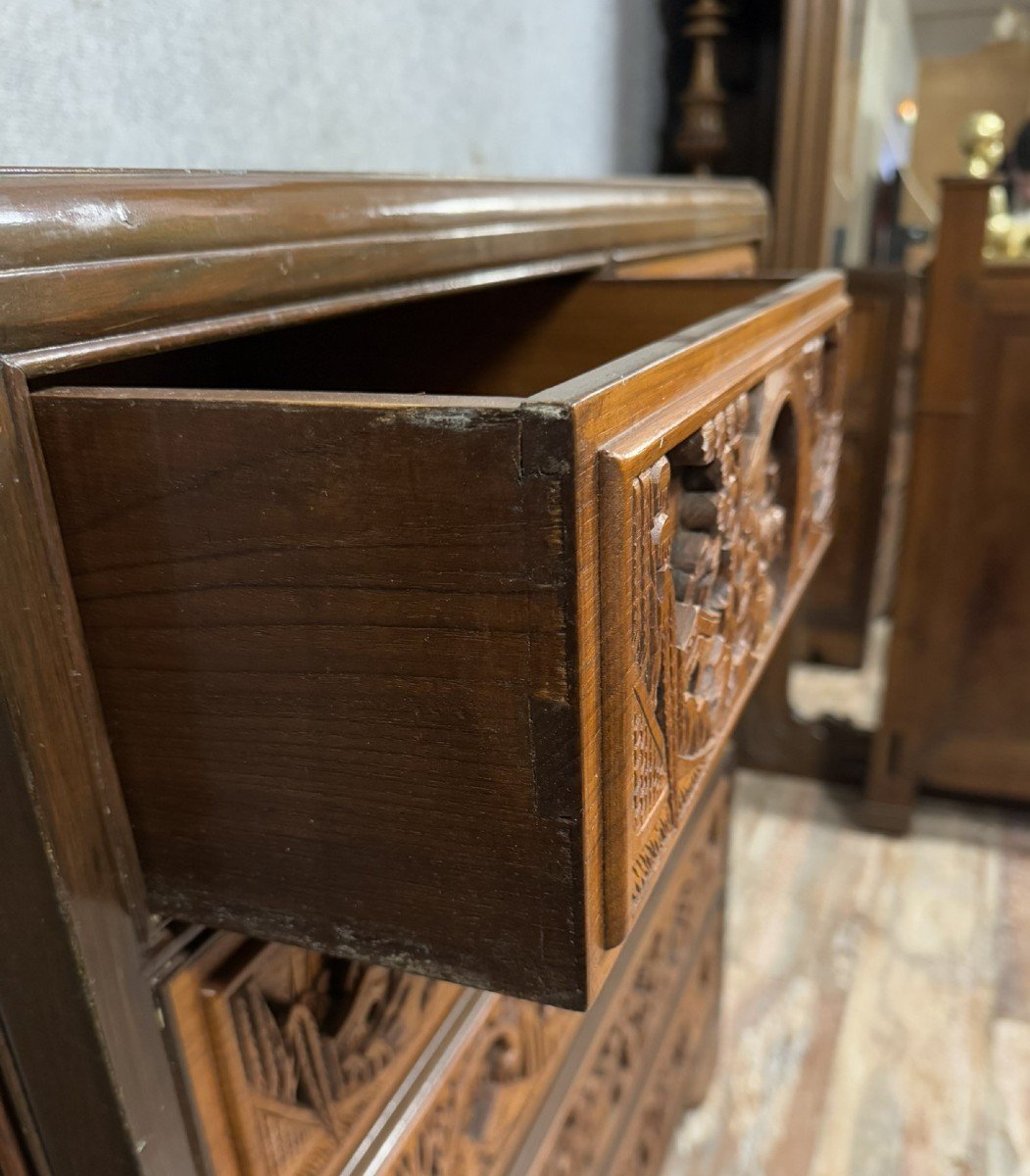 Asie XXème: Commode En Bois De Camphre Vers 1950-photo-4