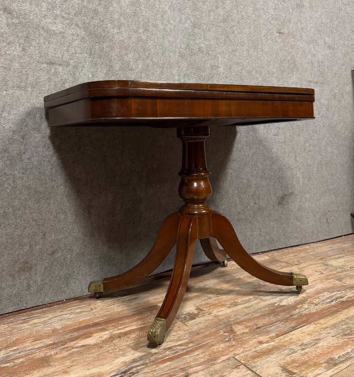 Empire Style Mahogany Games Table Circa 1850-photo-2