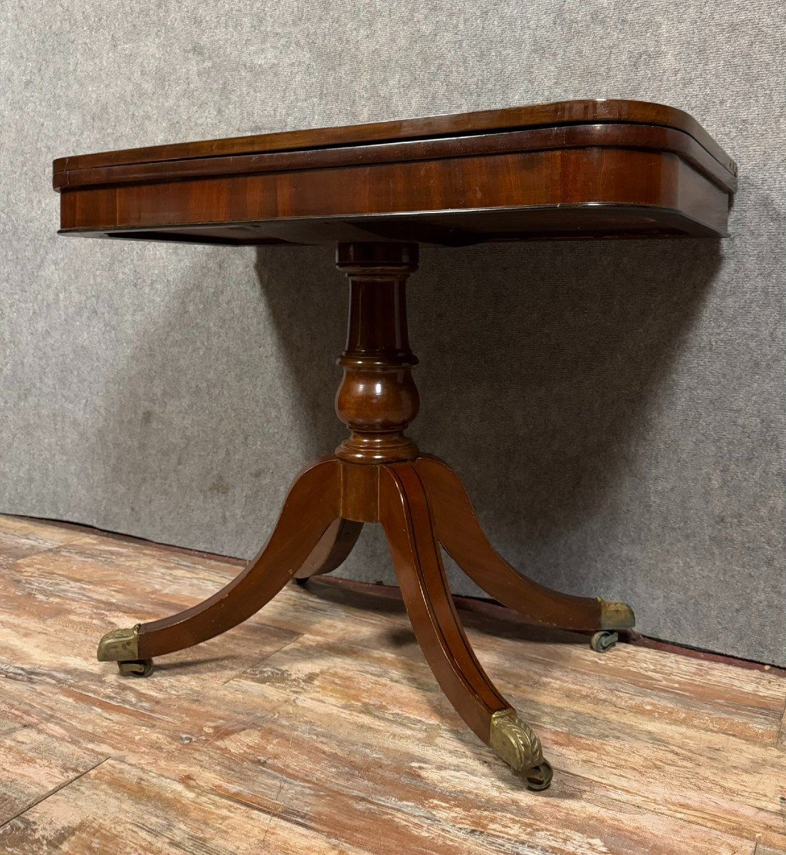 Empire Style Mahogany Games Table Circa 1850-photo-3