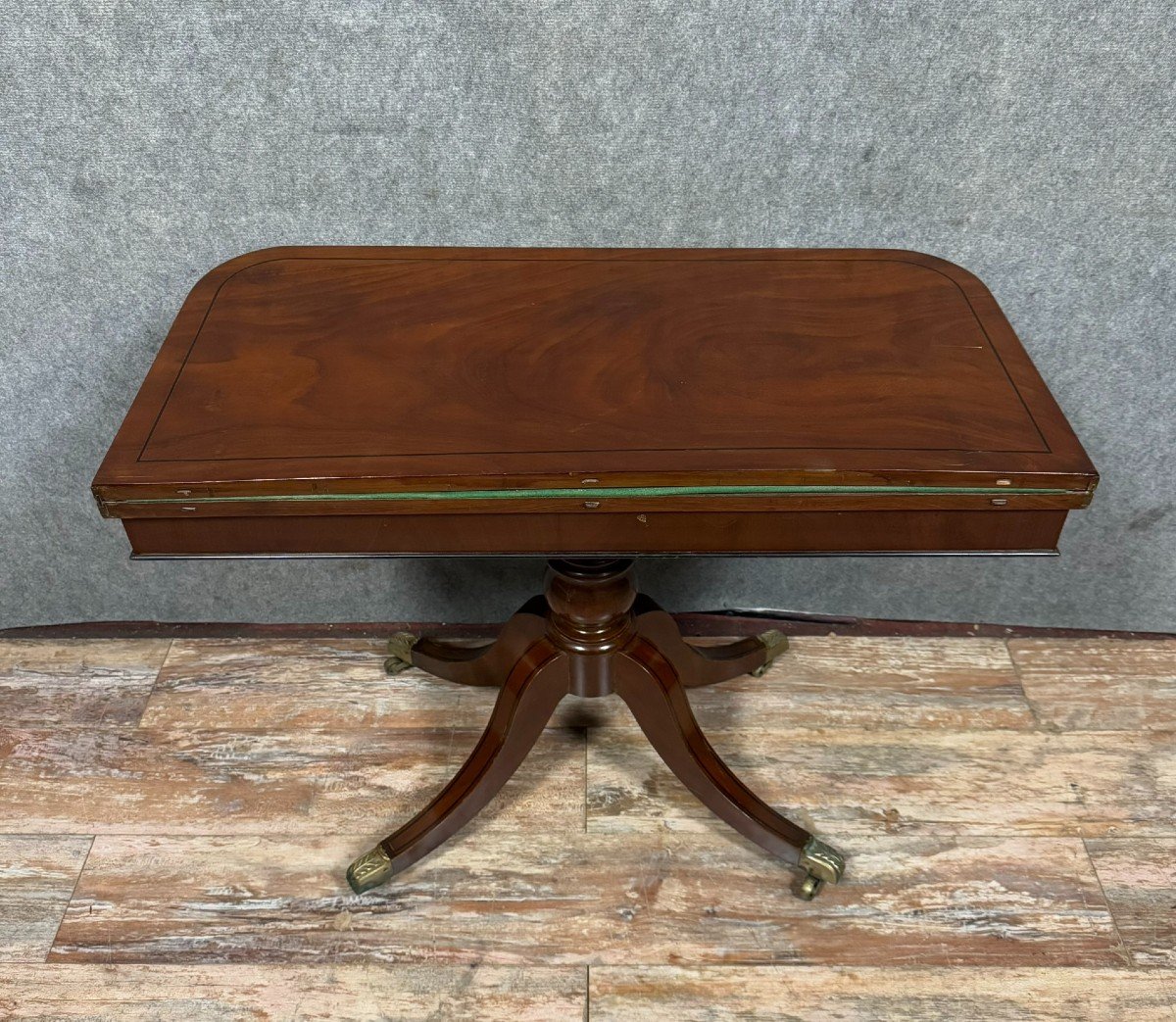 Empire Style Mahogany Games Table Circa 1850-photo-6