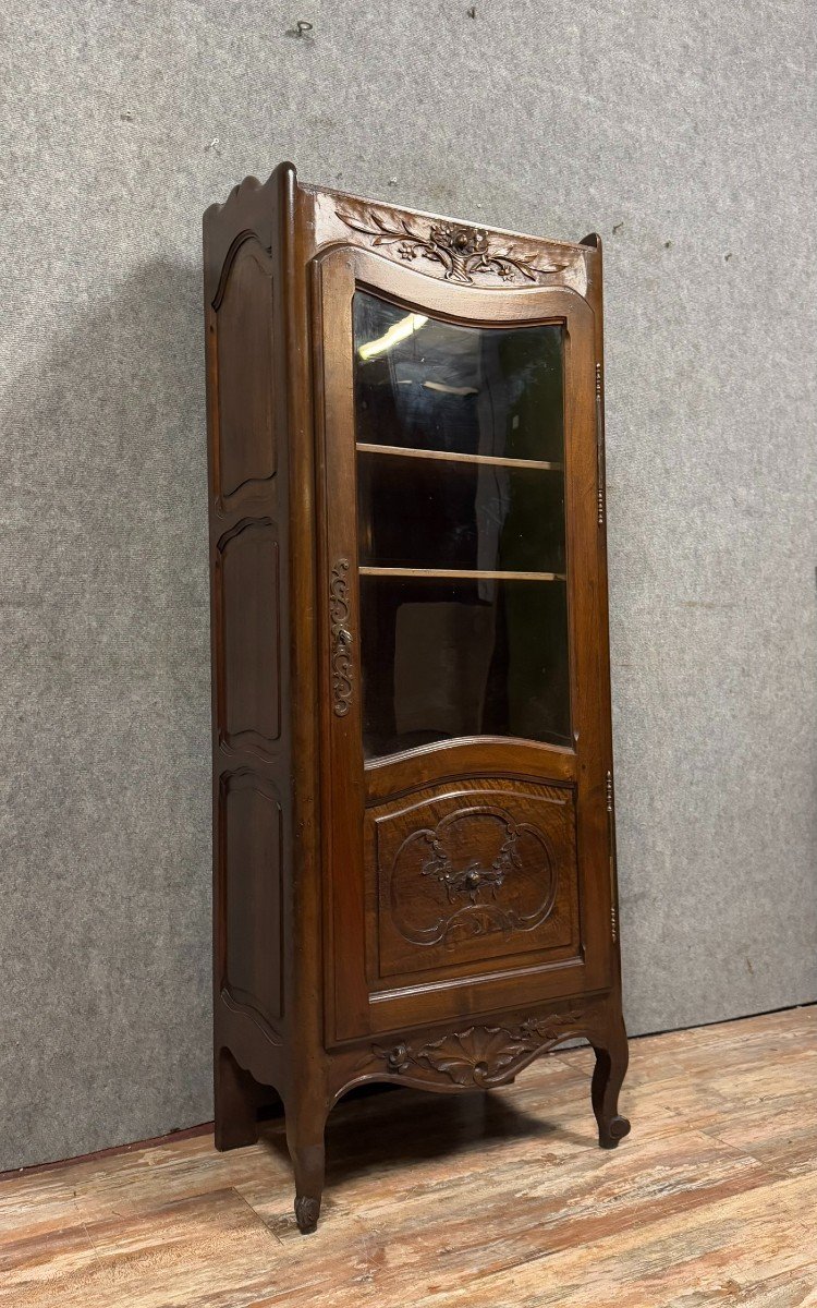 Louis XV Style Provencal Bonnetière In Solid Oak Circa 1900-photo-2