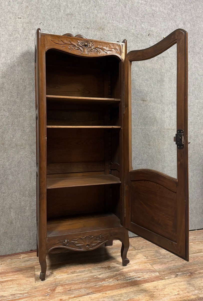 Louis XV Style Provencal Bonnetière In Solid Oak Circa 1900-photo-4