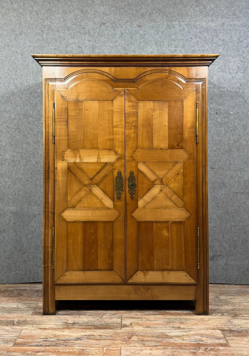 René Trotel: Louis XIV Style Wardrobe Stamped Circa 1950