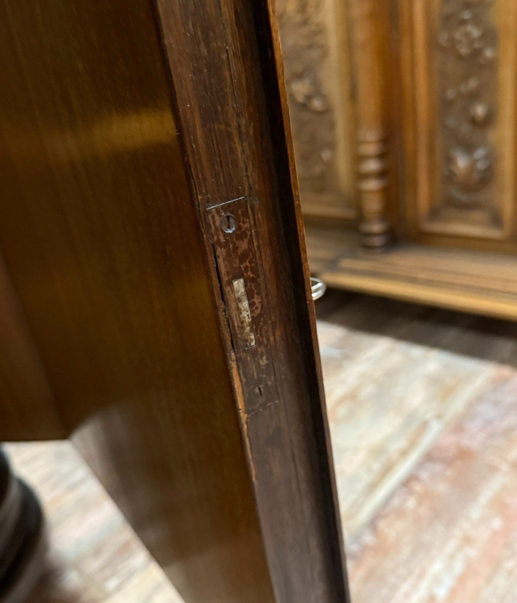 Art Nouveau Period Sideboard In Oak And Burl Circa 1900-photo-6