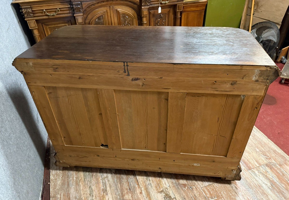 Art Nouveau Period Sideboard In Oak And Burl Circa 1900-photo-7