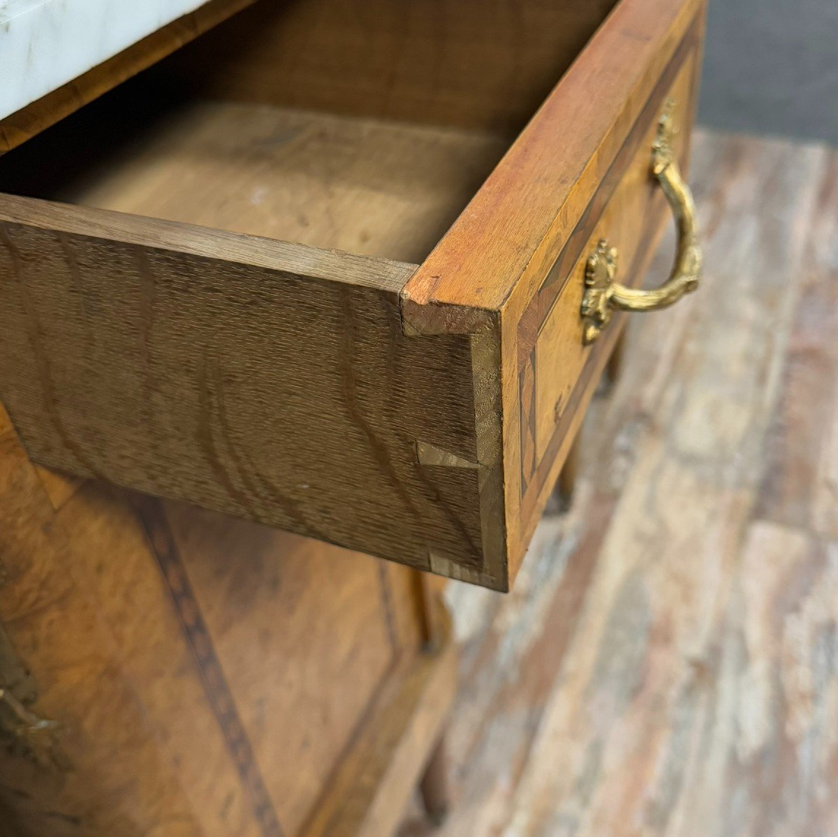 Louis XVI Style Marquetry Buffet Circa 1880-photo-4