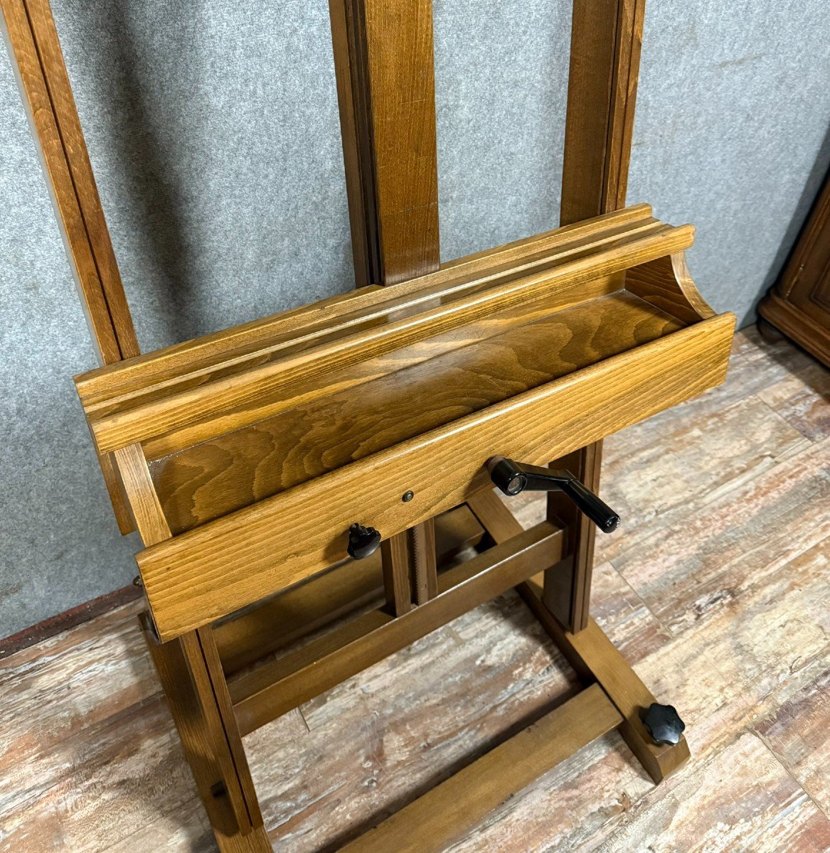 20th Century Oak Painter's Easel Circa 1950-photo-4