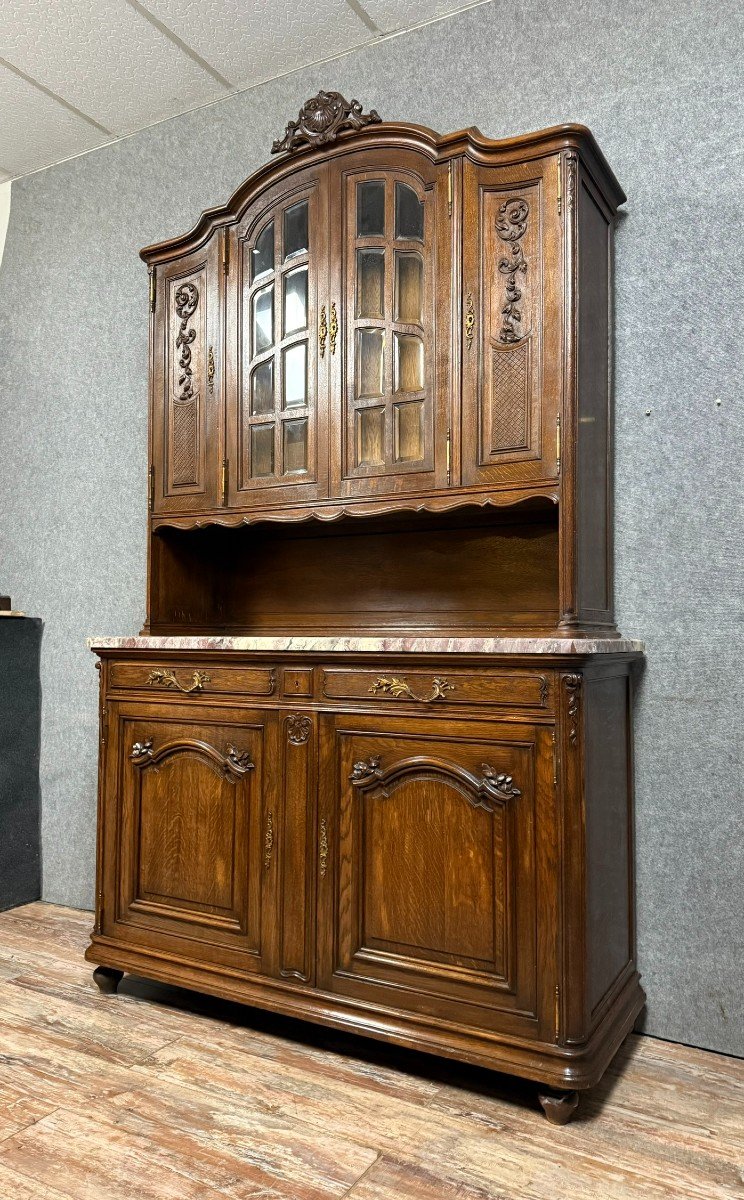 Napoleon III Period Two-body Buffet In Oak Circa 1850-photo-2