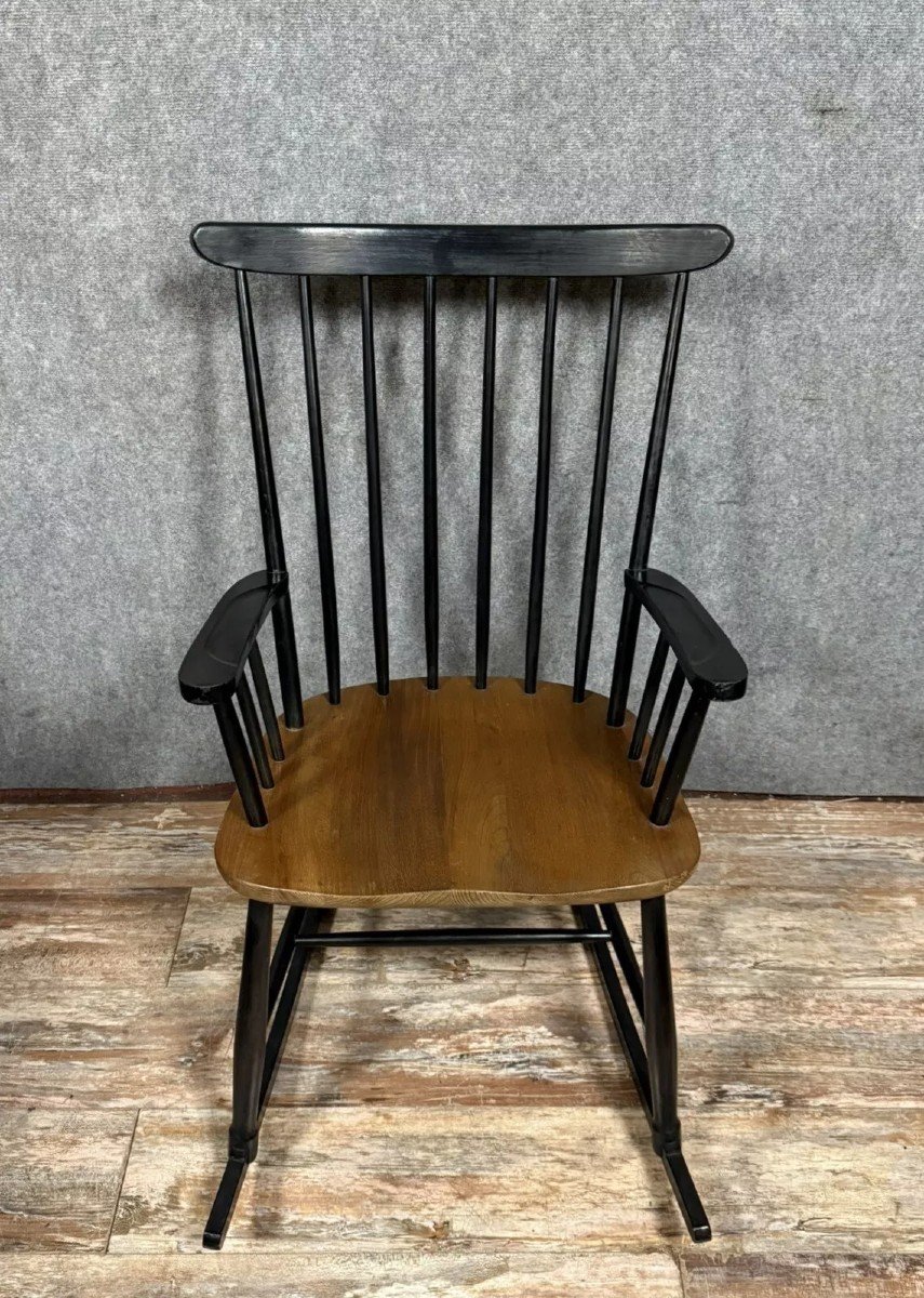 Rocking Chair Vintage Par Ilmari Tapiovaara Pour Asko, 1960s