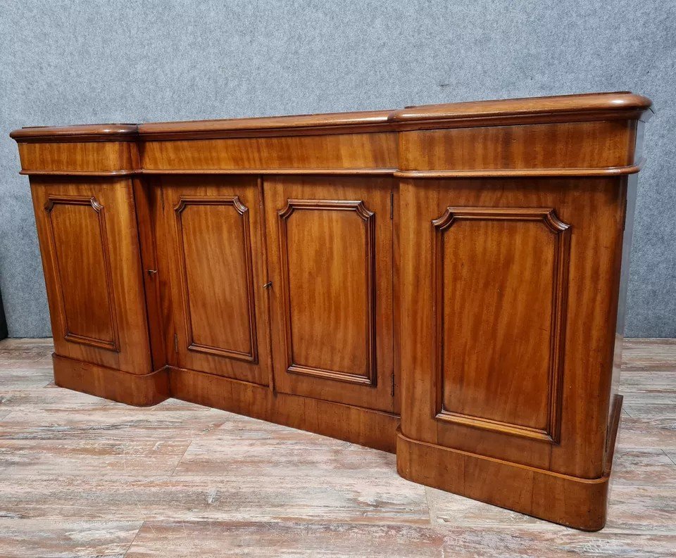 Napoleon III Period Sideboard In Blond Mahogany Circa 1850-photo-2