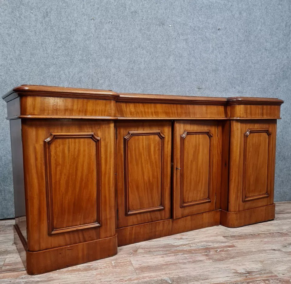 Napoleon III Period Sideboard In Blond Mahogany Circa 1850-photo-4