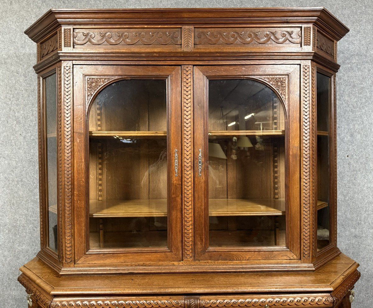 Renaissance Style Museum Library In Carved Oak -photo-3