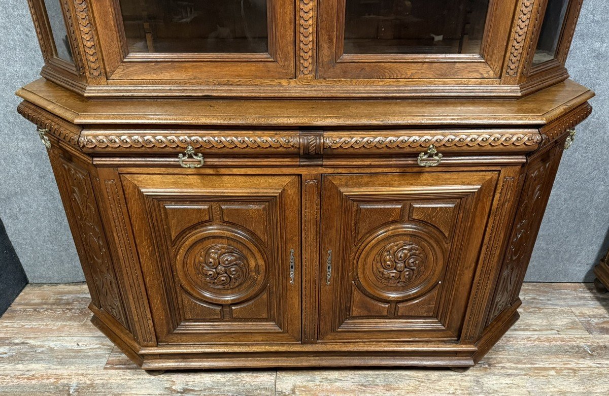 Renaissance Style Museum Library In Carved Oak -photo-4