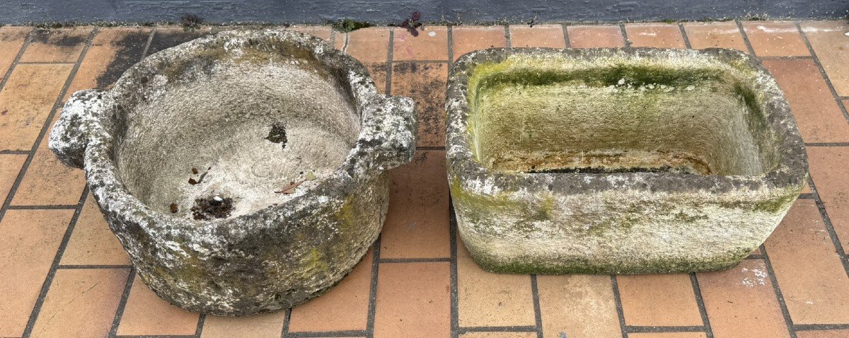 Two Stone Troughs / Planters -photo-1