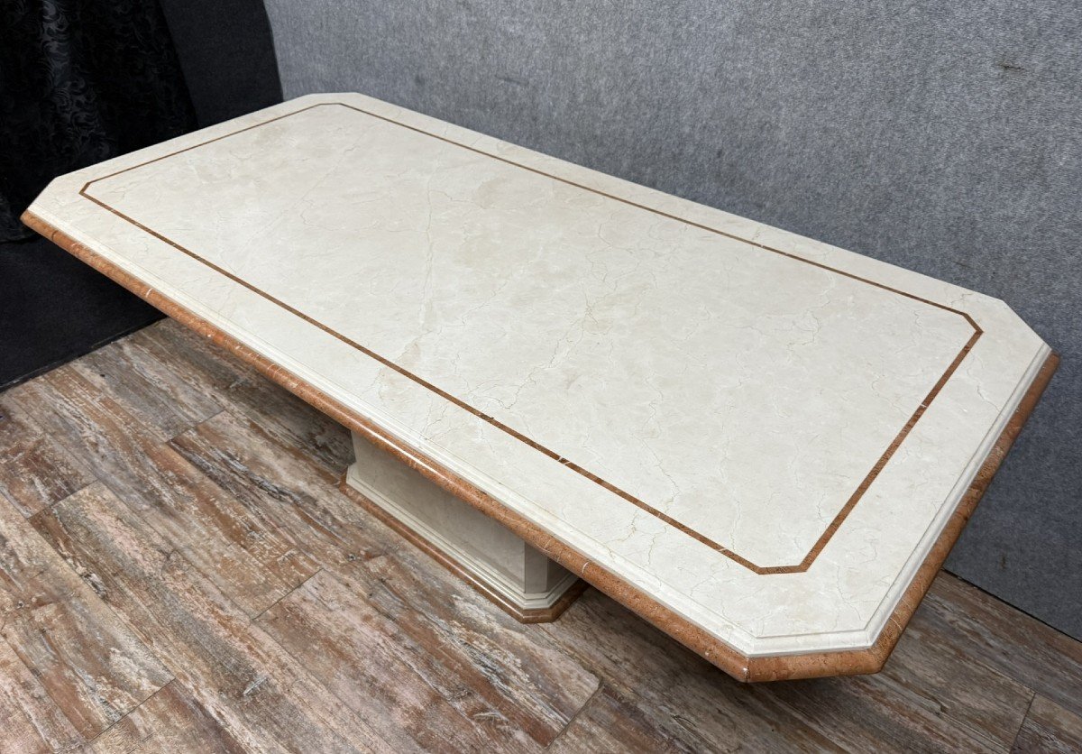 Very Important 2-color Marble Table-photo-3