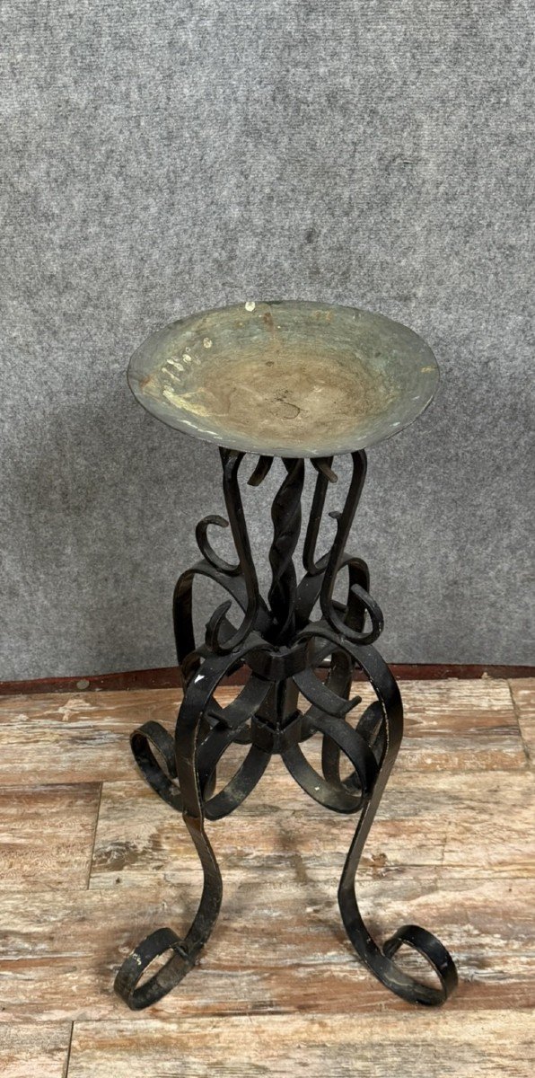 Wrought Iron Candlestick Holder -photo-1