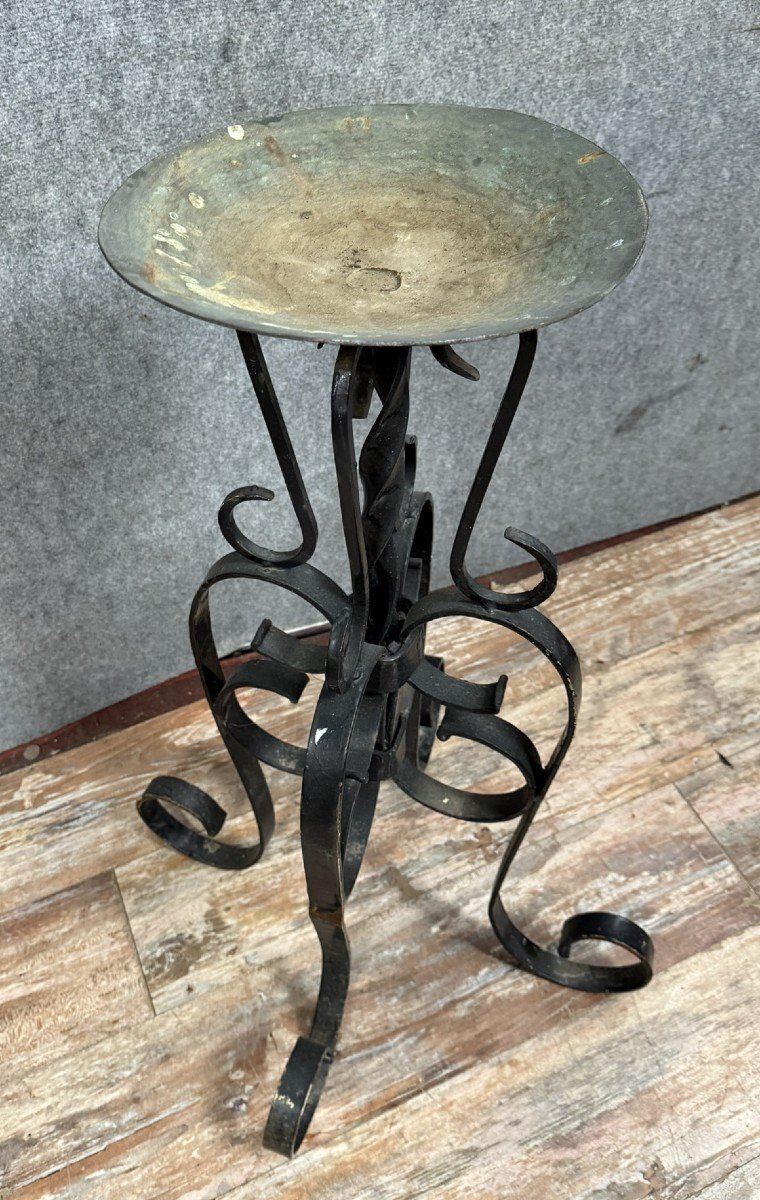 Wrought Iron Candlestick Holder -photo-4