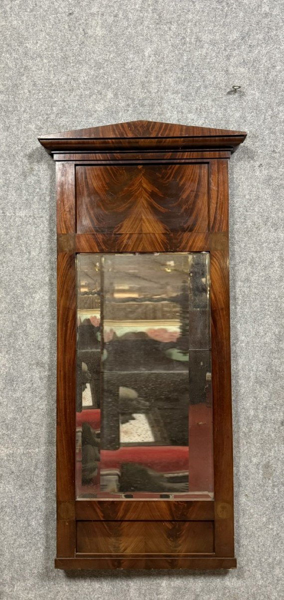 Empire Consulate Mahogany Mirror, 19th Century