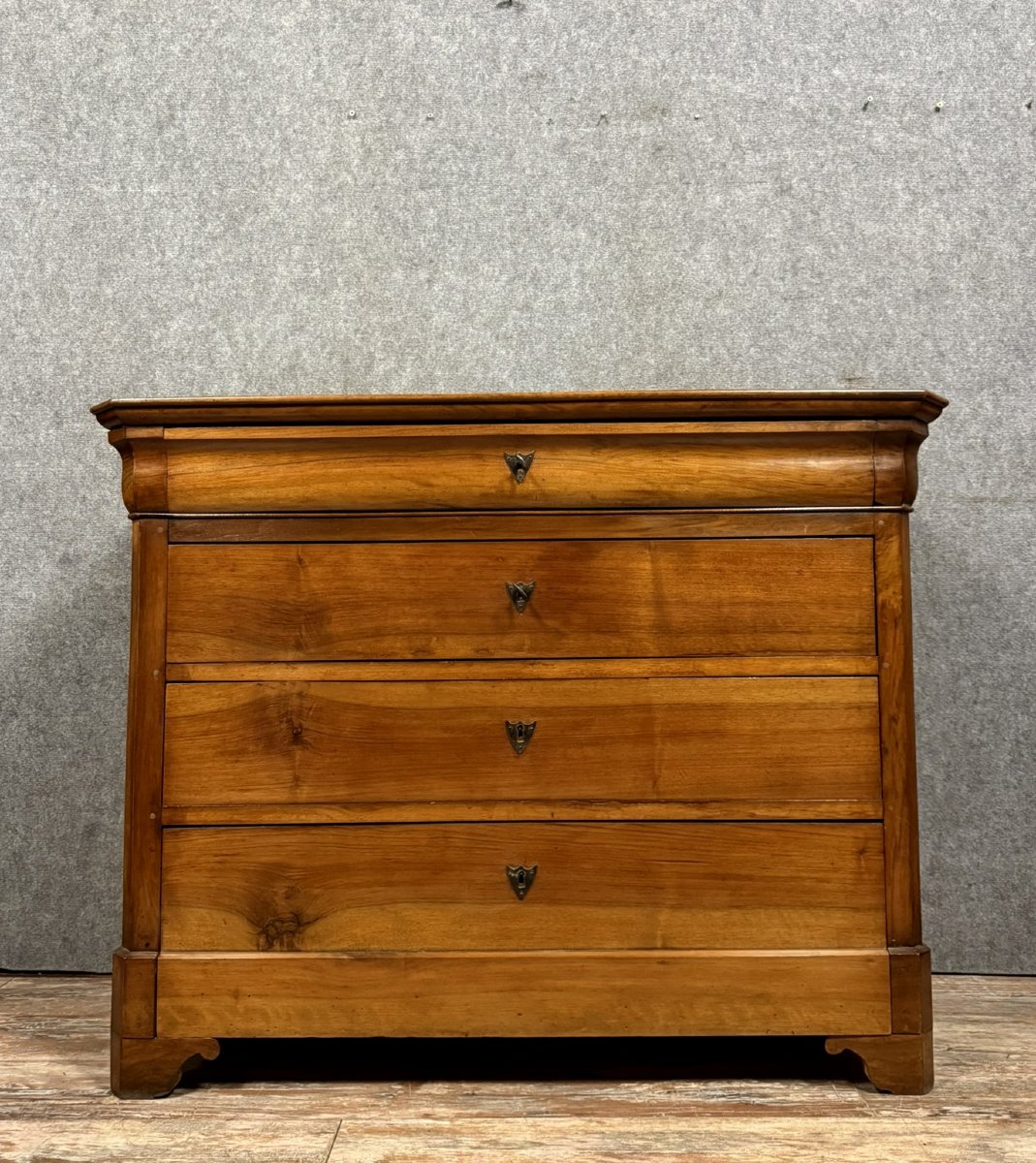 Louis Philippe Period Chest Of Drawers In Walnut -photo-2