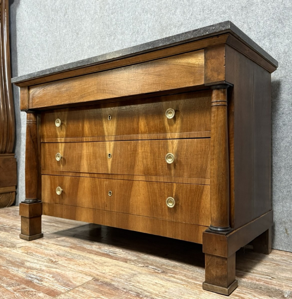 Empire Period Chest Of Drawers In Mahogany -photo-4