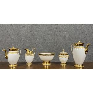 Series Of 5 Empire Period Pieces In Paris Porcelain 
