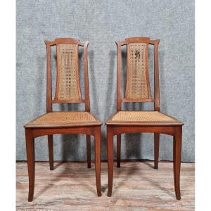 Pair Of Art Nouveau Period Chairs 