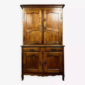 Buffet Deux Corps Louis XV Period In Walnut 