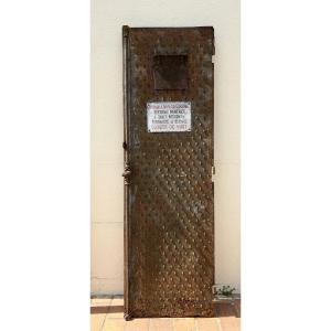 Industrial Design: Studded Cast Iron Security Door For Private Premises /b
